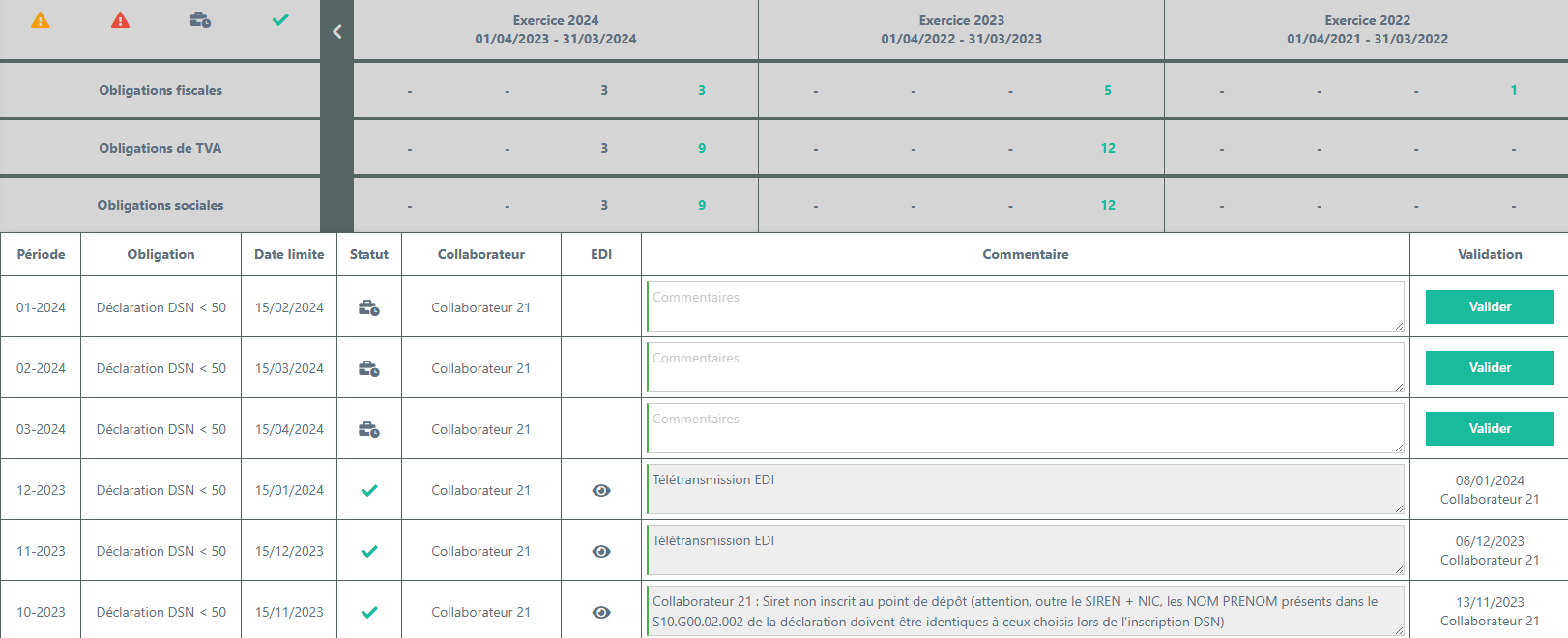 tableau collaboratif pour le suivi de vos obligations légales - ICP.dec